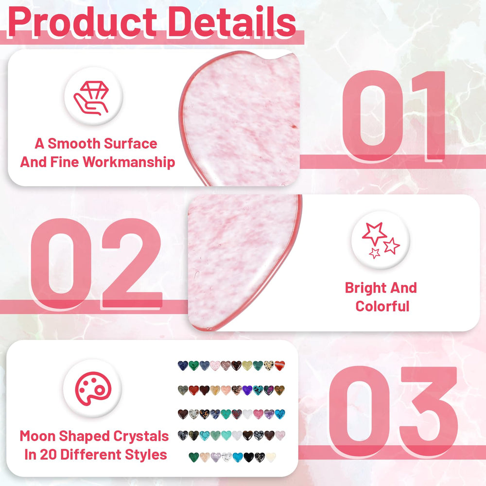 Yuanan heart crystal clear quartz enhances clarity and calm.