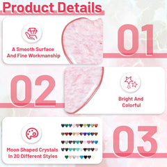 Yuanan heart crystal clear quartz enhances clarity and calm.