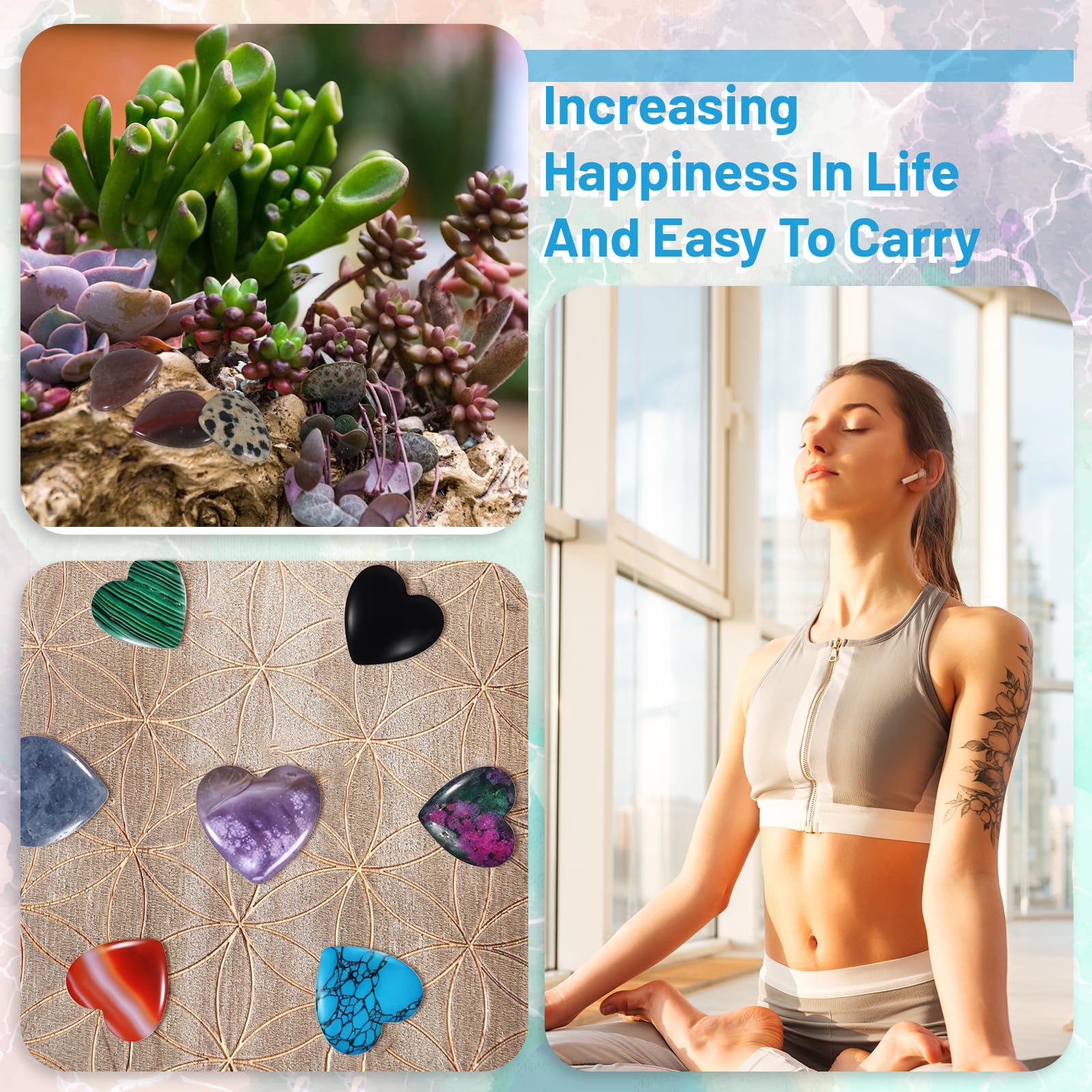 Yuanan heart crystal lavender quartz inspires serenity and balance.