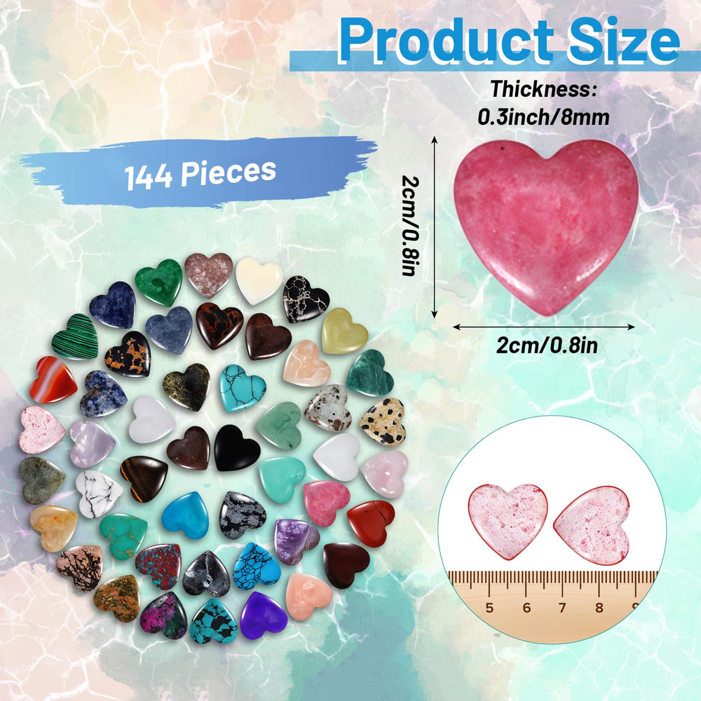 Yuanan polished heart-shaped crystals, 0.8 inch, easy to carry