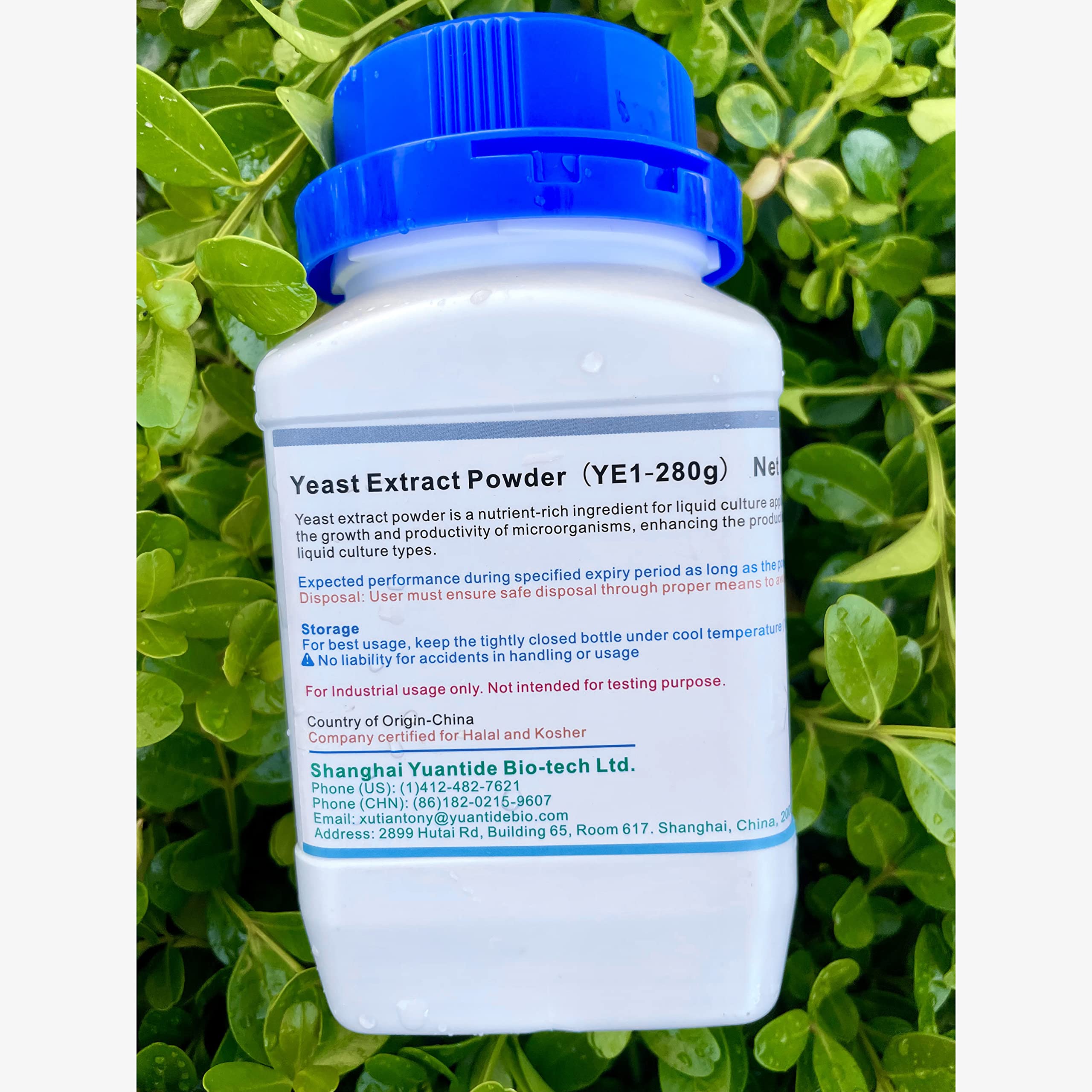 Yuantide Yeast Extract YC01 powder close-up shows darker color and dense nutrients.