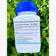 Yuantide Yeast Extract YC01 powder close-up shows darker color and dense nutrients.