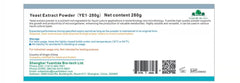 Yuantide Yeast Extract YC01 packaging shows key specs for media prep.