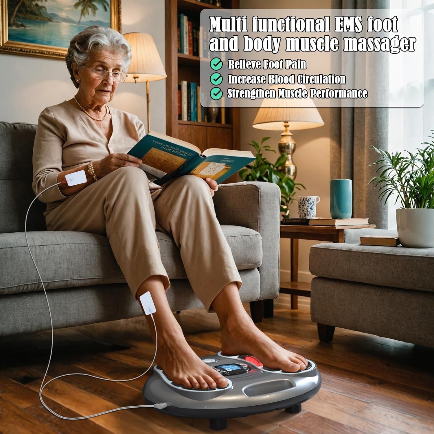 Yuiisenn kneading-roller foot massager easing plantar tension