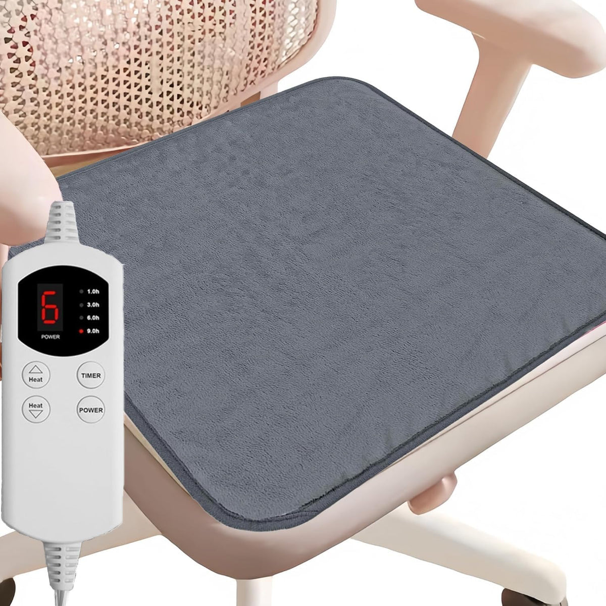Yukidoke heating pad 18x18 with soft flannel fabric offering cozy full-body warmth
