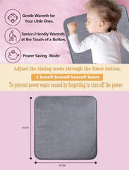 Yukidoke heating pad showing six heat level options for personalized comfort