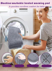 Yukidoke heating pad on back and shoulders for targeted warmth