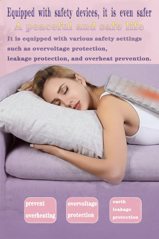 Yukidoke heating pad interface with controls and timer display for customizable warmth