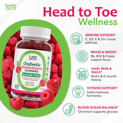 YUM-V'S zero-sugar gummies packaging emphasizes the sugar-free option.