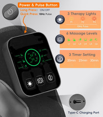 YUQBLITTY 360-degree knee massage mechanism close-up delivers full coverage.