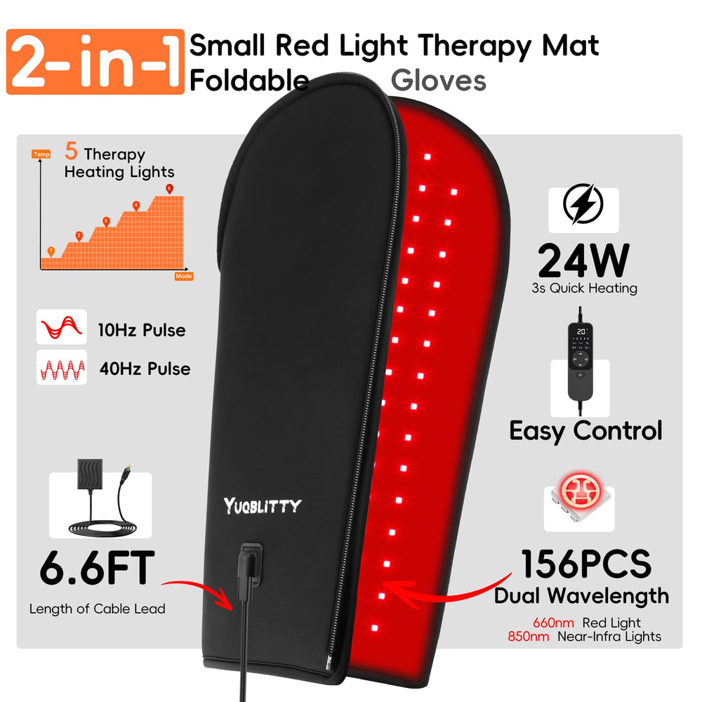 YUQBLITTY dual-wavelength 660nm and 850nm for broad coverage