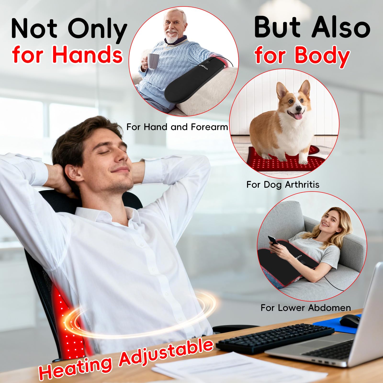 YUQBLITTY gloves on wrist and forearm offer comfortable daily wear