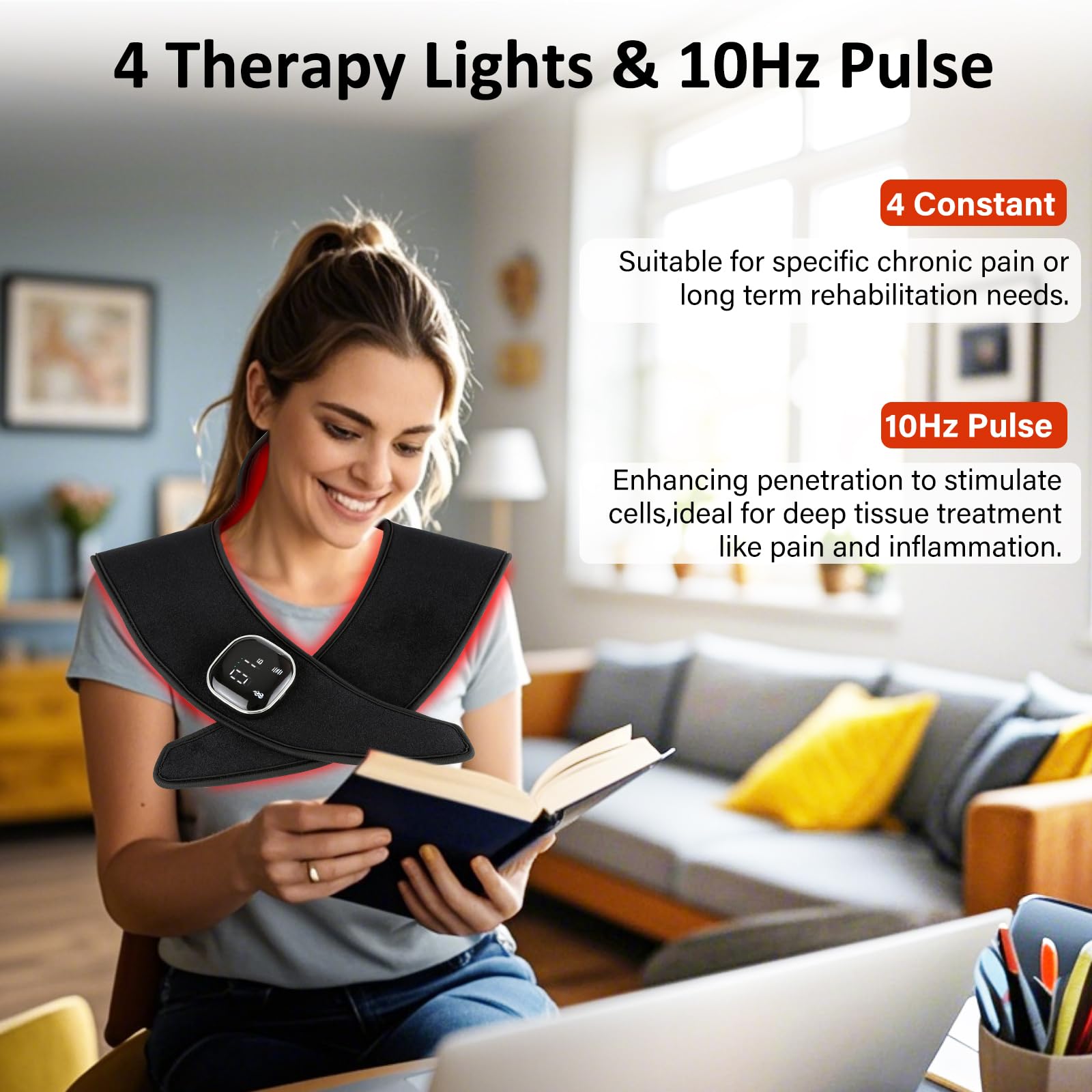YUQBLITTY pulse meditation mode guides calm, focused sessions