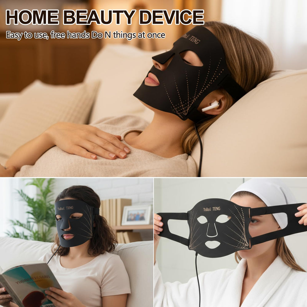 Professional blackout eye mask protects eyes during therapy