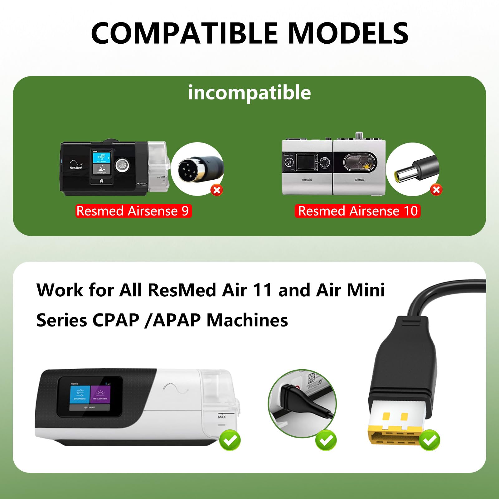 YXQZH DC converter compatible with AirMini CPAP device