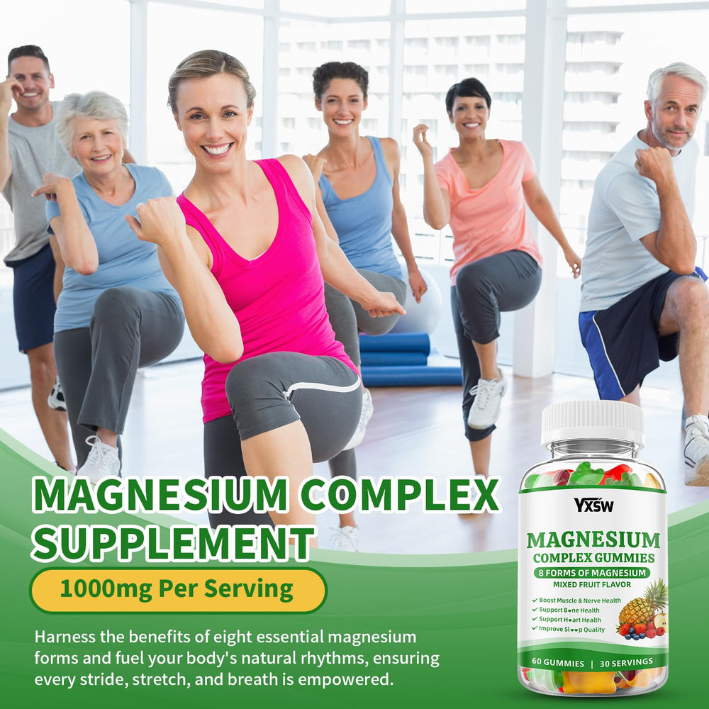 YXSW Magnesium Complex Gummies provide a grab-and-go daily dose for convenience