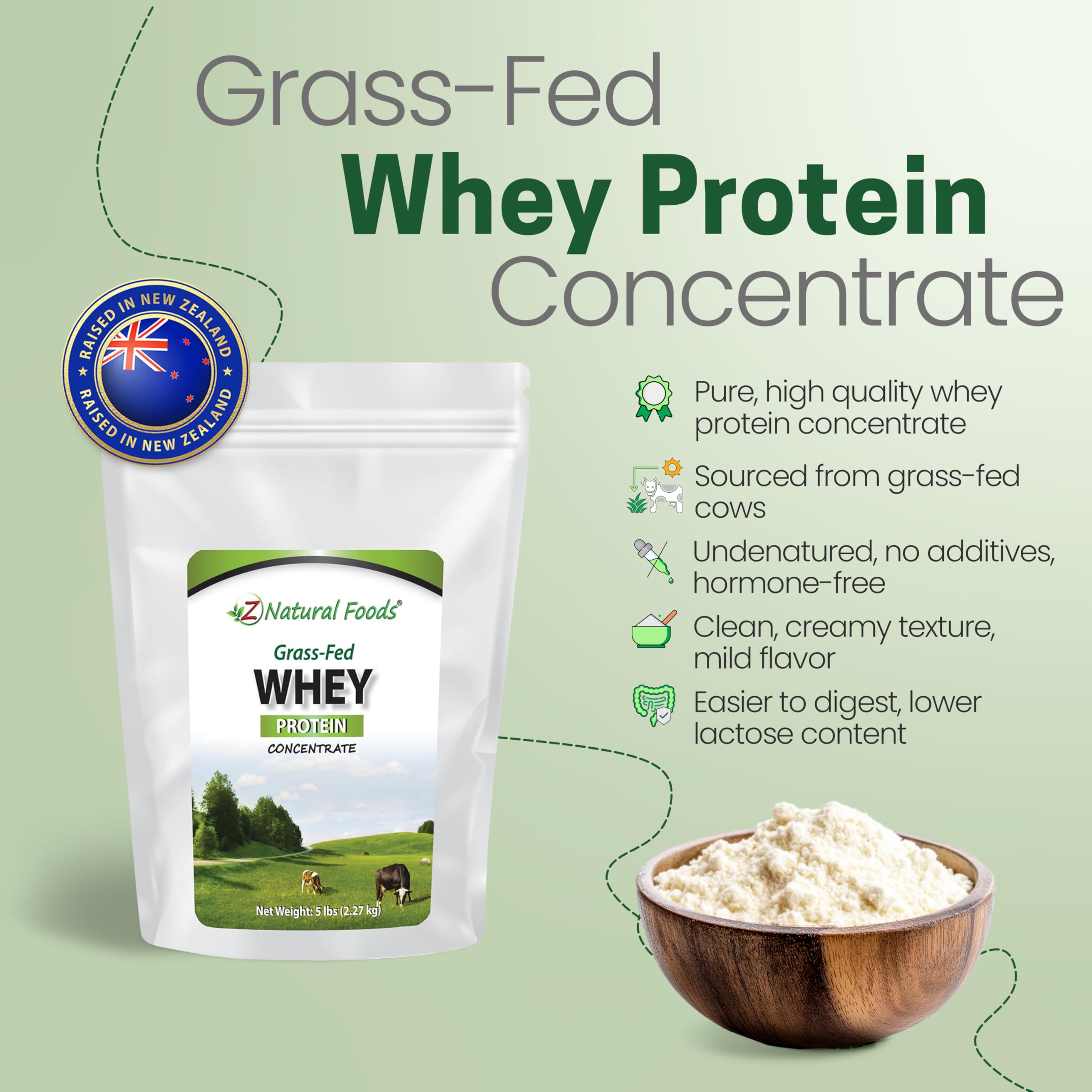 NZ-origin grass-fed whey reinforces clean protein during workouts