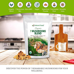 Sacred 7 mushrooms coffee mix by Z Natural Foods for richer flavor and sustained focus