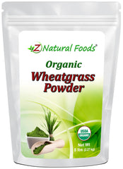 Z Natural Foods wheatgrass powder bulk packaging ready for daily greens