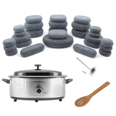 Zabrina hot stone warmer kit front view for at-home spa setup