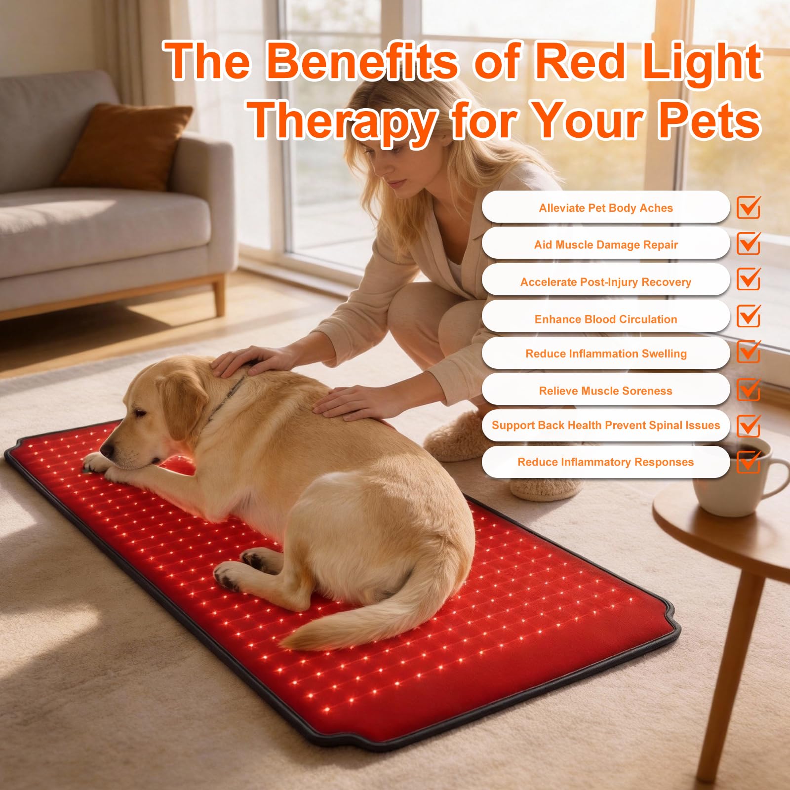 ZAEXAE red light pad on legs delivers targeted warmth and comfort.