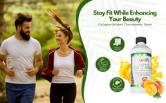 ZAFiNCO mango flavor liquid collagen ready for a tasty daily ritual.
