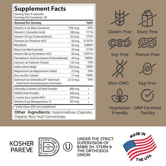 Zahler Height Factor capsules pour showing easy-to-take growth supplements.