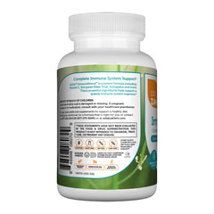 Close-up of Zahler Immunabreve capsules emphasizing vegetarian-friendly formula