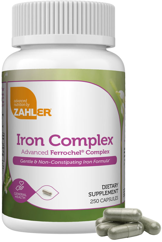 Zahler Iron Complex bottle front, gentle iron support for daily energy