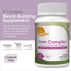 Zahler Iron Complex pour image, convenient daily dosage in a bottle