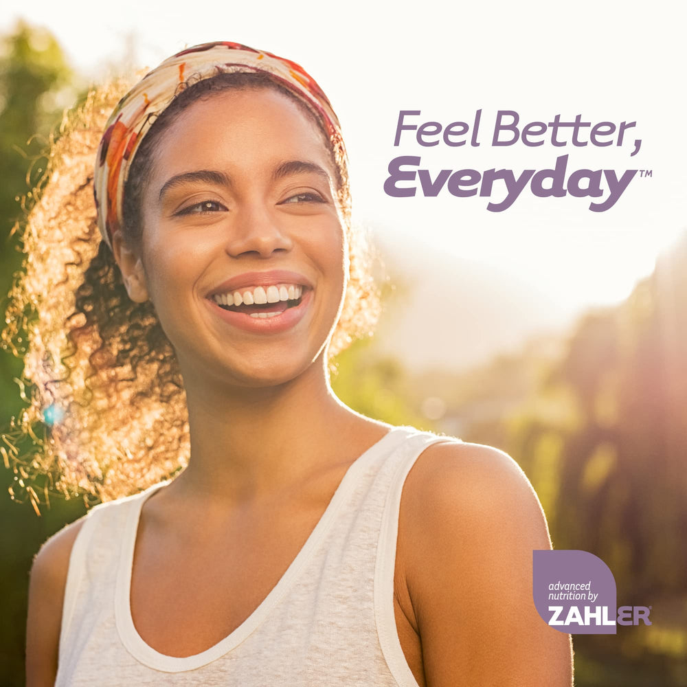 Zahler Iron Complex with background vitamins, demonstrates nutrient synergy visual