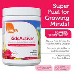 Zahler KidsActive powder dissolving in water for easy mixing.
