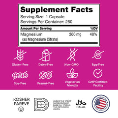 Zahler Magnesium Citrate packaging highlights Made in USA quality.