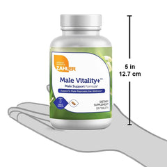 Zahler Male Vitality+ Kosher certification label closeup