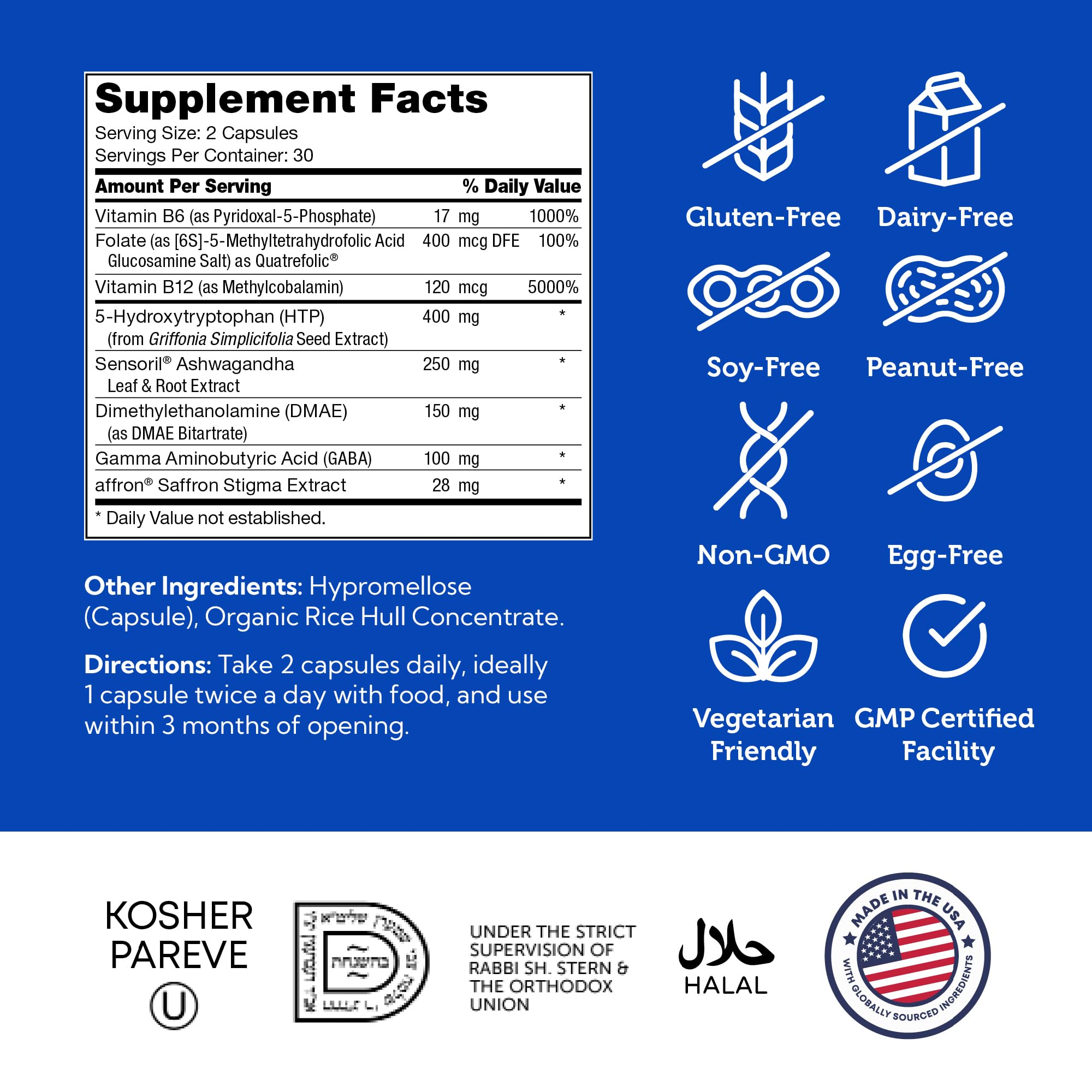 Zahler Mastermind bottle label showing Kosher certification.