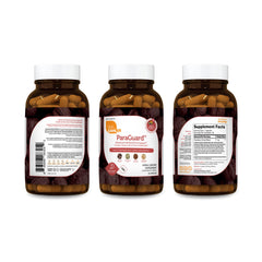 Closeup of Paraguard capsules highlighting the herbal blend.