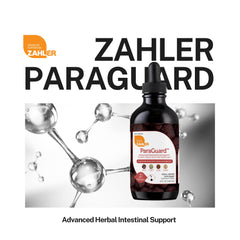 Kosher-certified Zahler ParaGuard bottle emphasizes dietary compatibility.