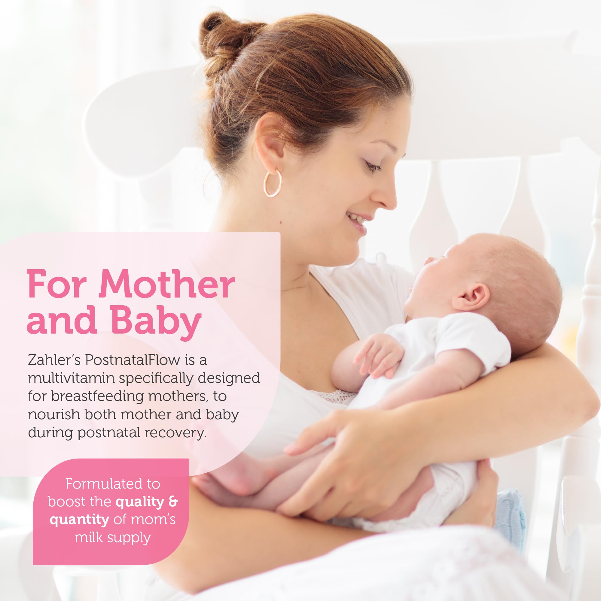 Zahler Postnatal Flow mom and baby scene signals postpartum nutrition support