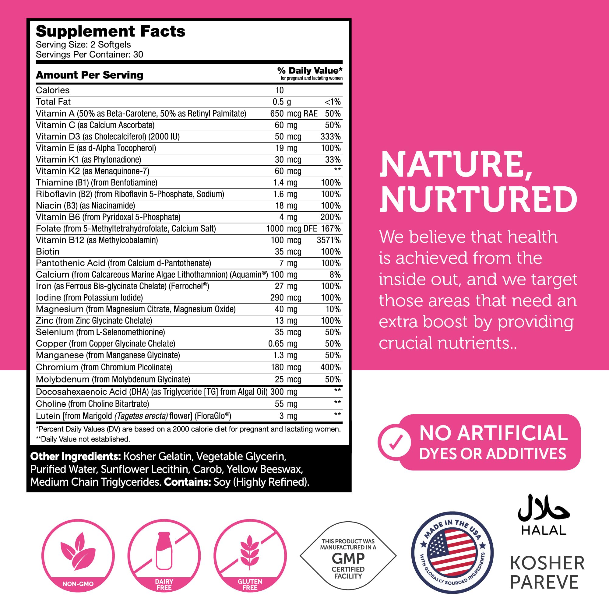 Zahler Prenatal methylfolate bottle highlighting body-ready folate