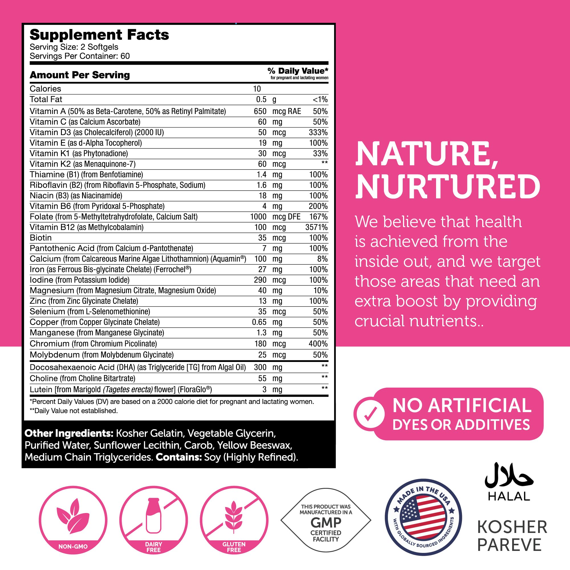 Zahler Prenatal DHA 300 mg visual indicating key pregnancy nutrient.