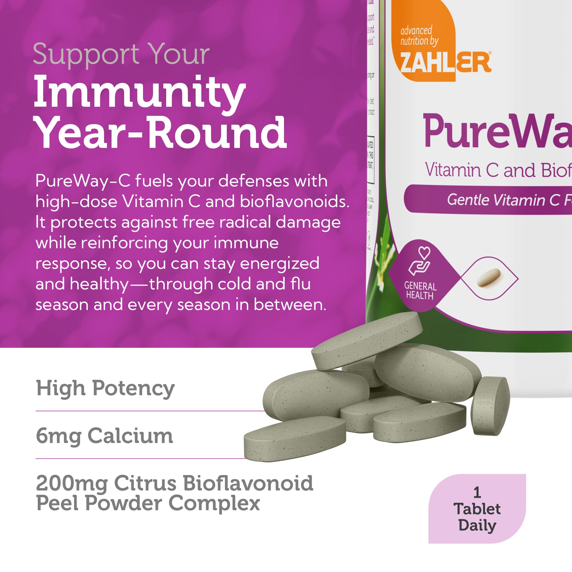 Bioflavonoid peel powder with Zahler packaging for antioxidant benefits.