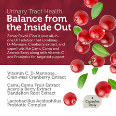 Superfruits like Camu Camu and Acerola in Zahler Revolution formula.