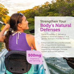 Zahler Vitamin C 500mg citrus bioflavonoids improve absorption and antioxidant support.