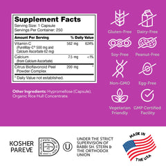 Zahler Vitamin C 500mg gluten-free and non-GMO for sensitive diets.