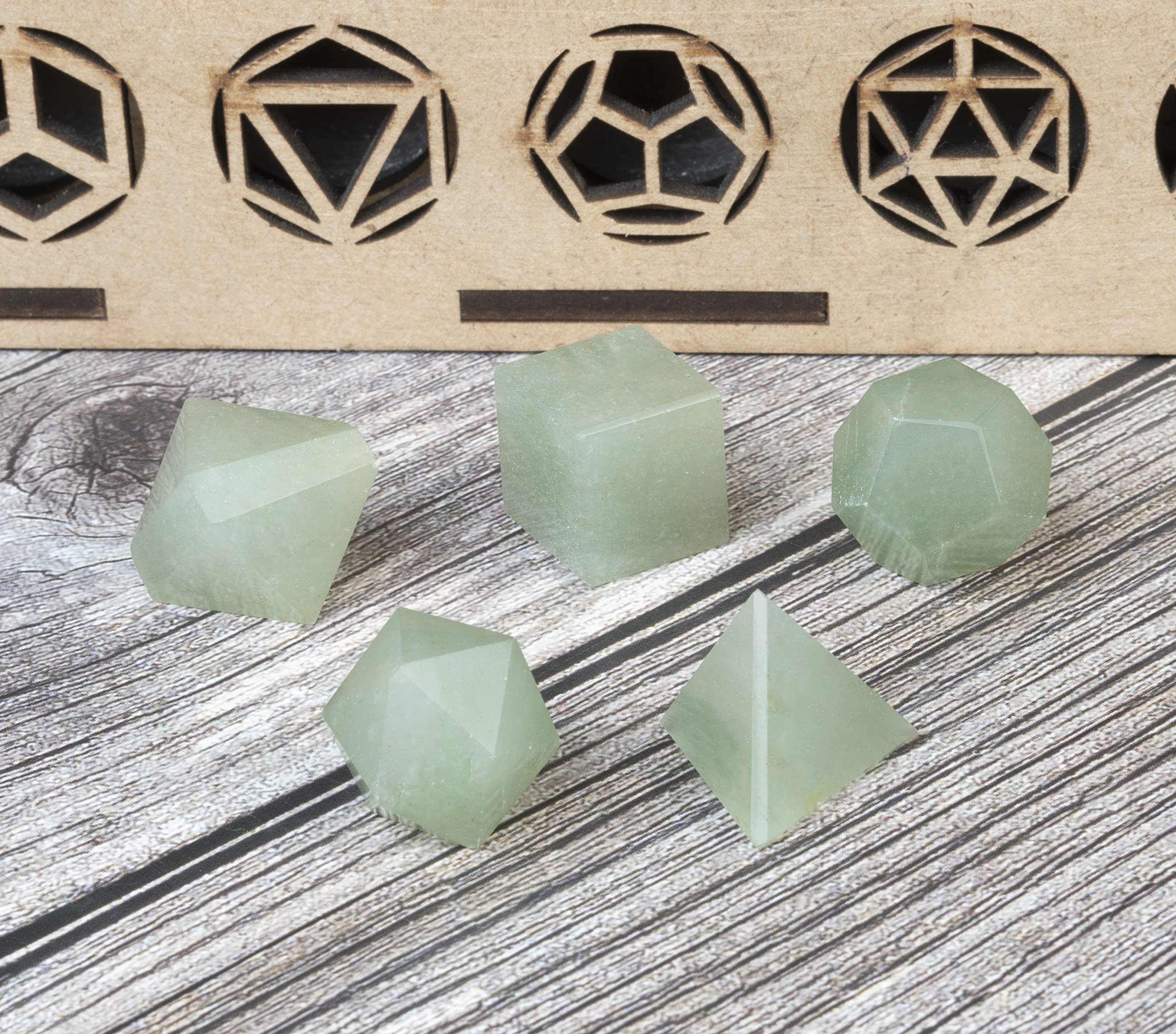 ZAICUS Green Jade dodecahedron invites harmony and mindfulness during rituals.