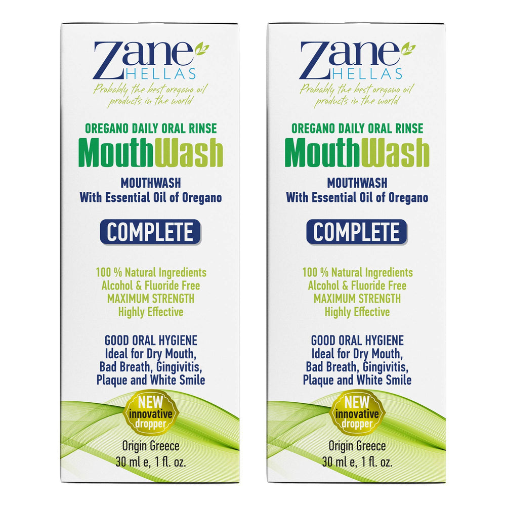 Zane Hellas MouthWash bottle 60ml close-up for daily oral freshness and herbal care
