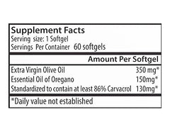 Zane Hellas Oregano Softgel with CoA for quality.