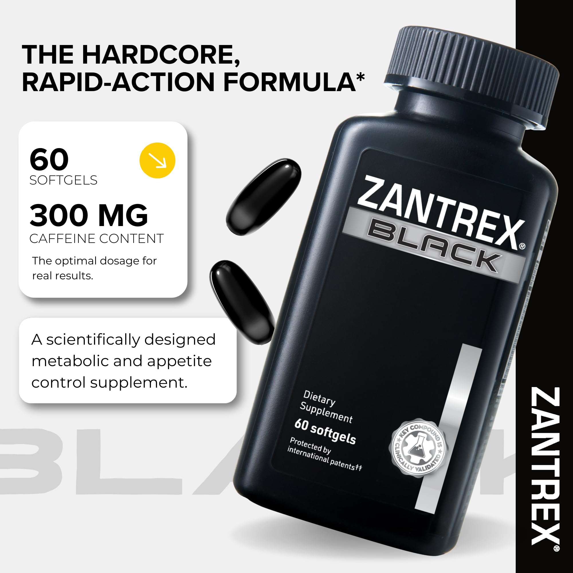 Zantrex Black metabolism-thermogenic support for energy.