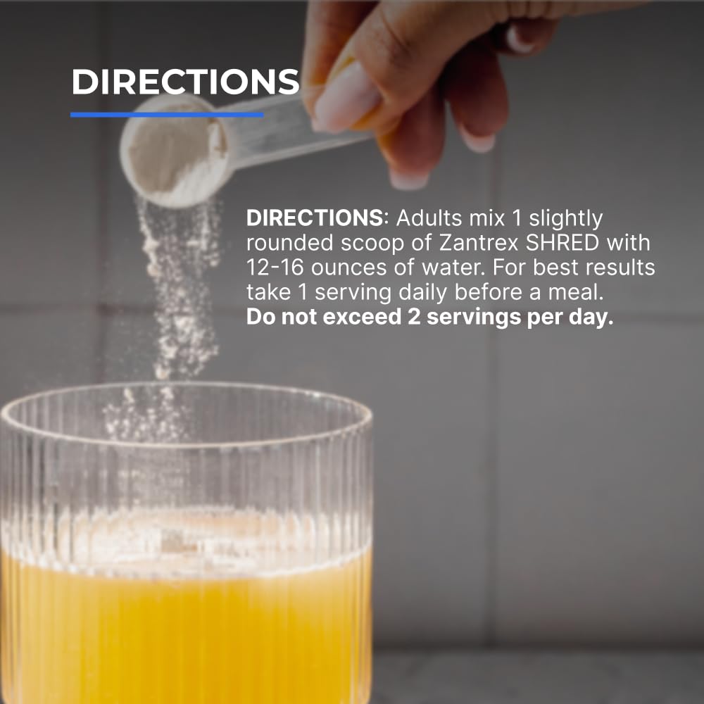 Zantrex Shred ice-filled bottle showing hydration during training.