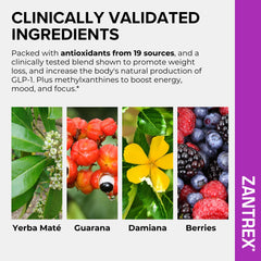 Zantrex SkinnyStix dairy-free label; suitable for allergy-aware, clean energy.